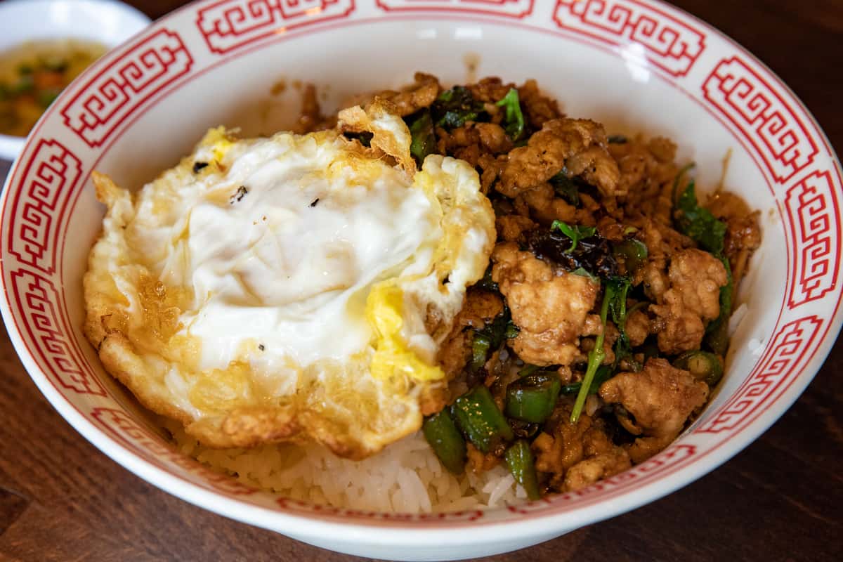 Holy Basil & Fried Egg on Rice