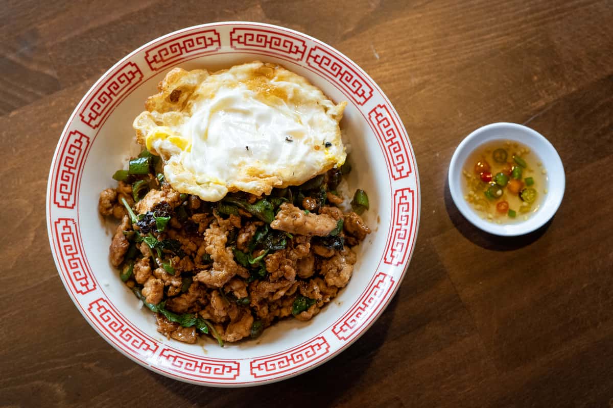 Holy Basil & Fried Egg on Rice / Khao Kapow Kai Dow (LUNCH)