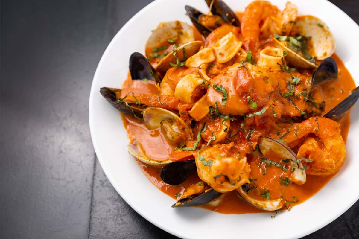 Seafood Combo Dinner Lido Di Manhattan Californian Restaurant in