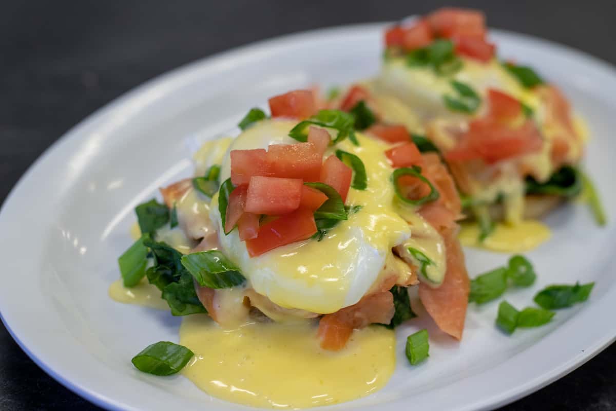 salmon and egg