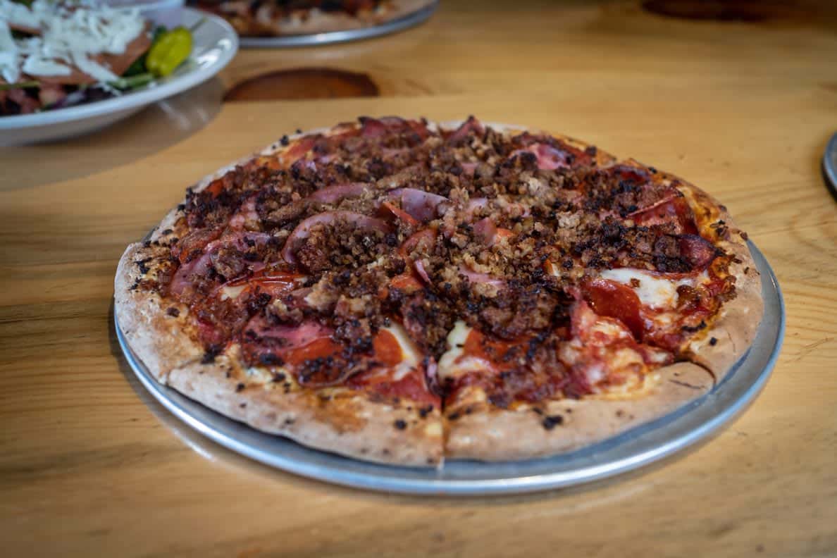 Meat Lover's Delight Menu Johns Pizza Works & The Outlaw Saloon