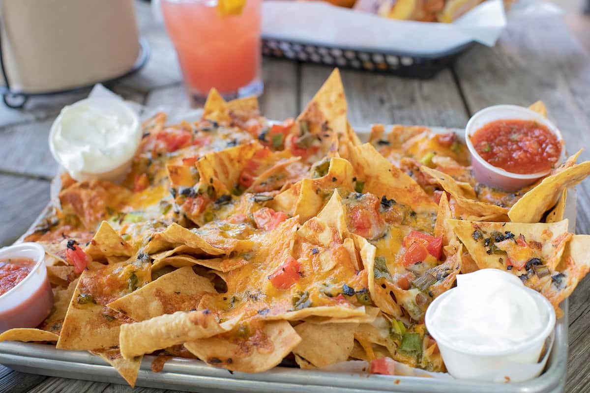 Classic Nachos Food Eli Cannons Tap Room Brewpub in Middletown, CT