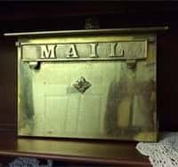 Brass Mailbox for Cards