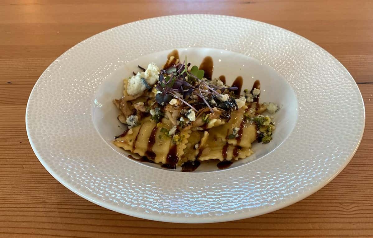 Pear and Gorgonzola Ravioli - V