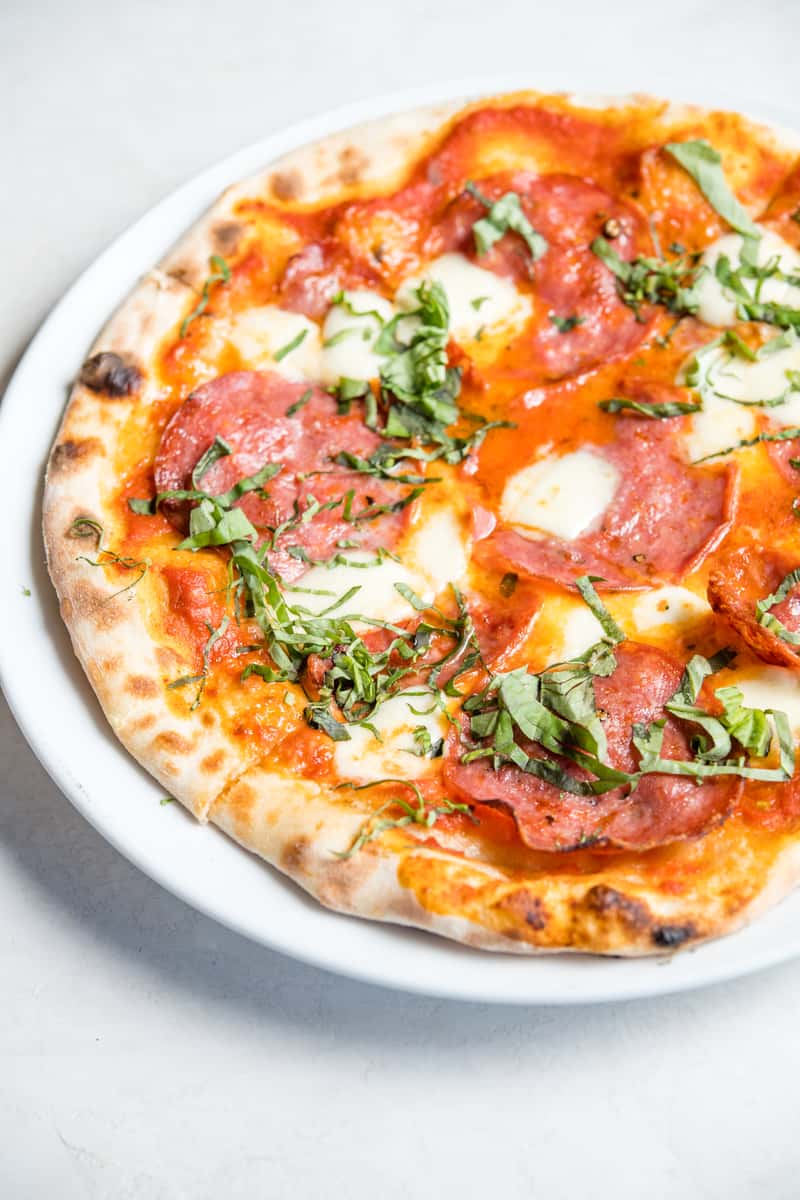 SPICY SALAMI MARGHERITA PIZZA DINNER MENU Hendrix Restaurant and