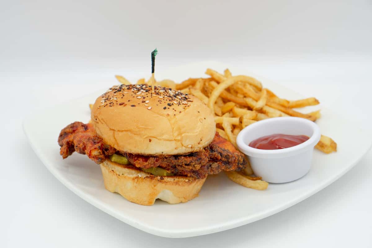 Hot Honey Fried Chicken Sandwich - Local Goat