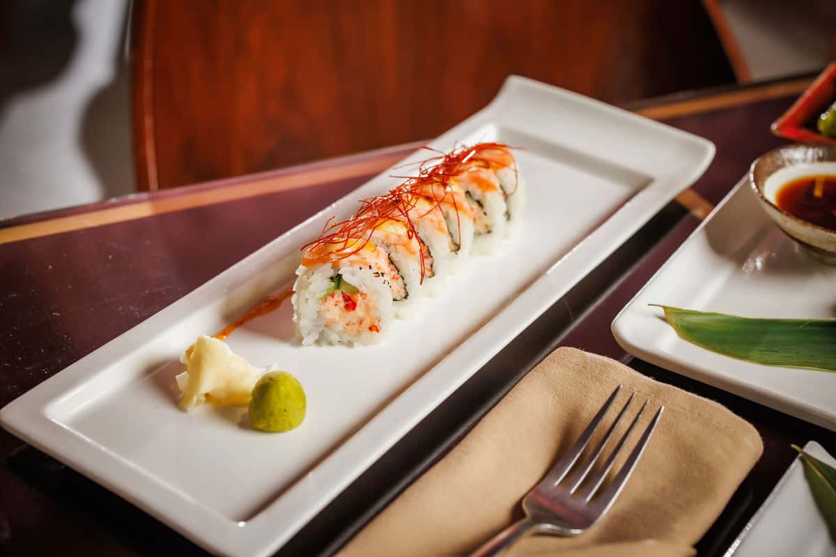 MASU 白スラックス SALMON Miso Glazed Salmon Roll - KĀI | Asian Fusion Restaurant in Plano, TX
