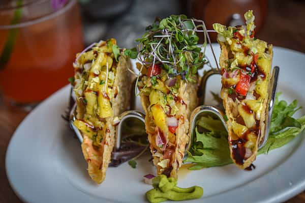 Ahi Wonton Tacos - The Vault Uptown - Bar & Grill in Sedona, AZ