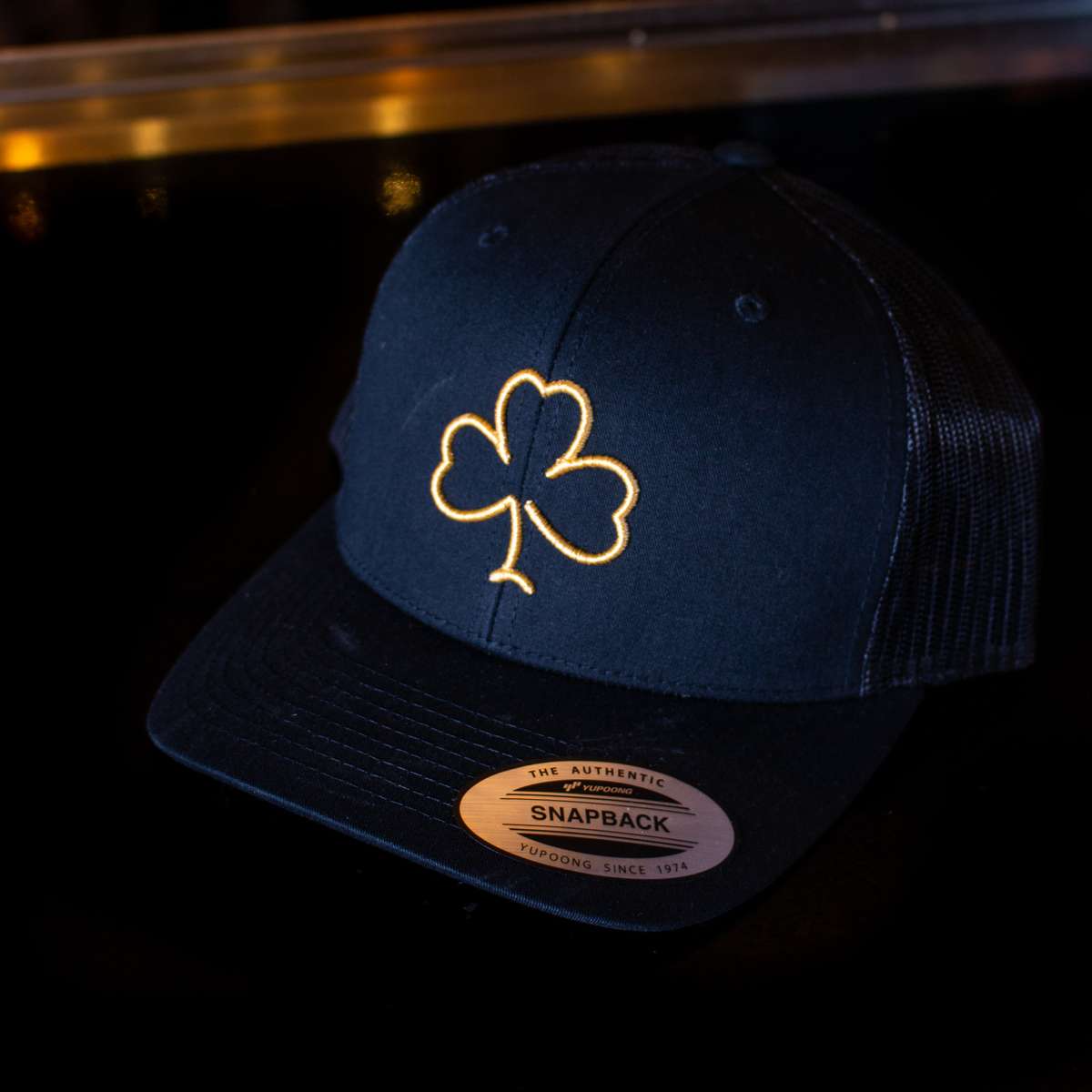 Black Shamrock Snapback