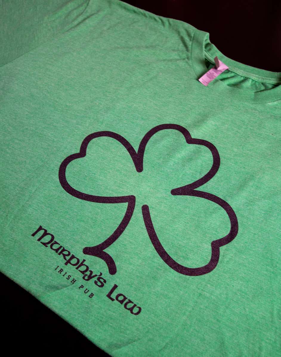 Men's Green Shamrock Basic T-Shirt