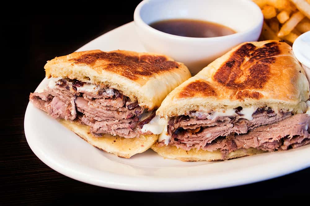 Signature Prime Rib French Dip Sunday Brunch The Black Marlin