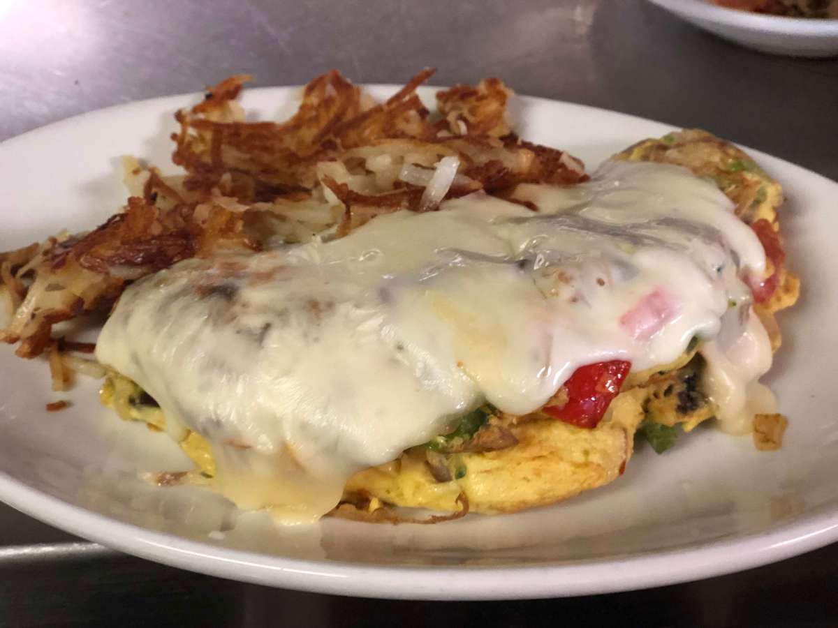 Vegetarian omelette & cheese