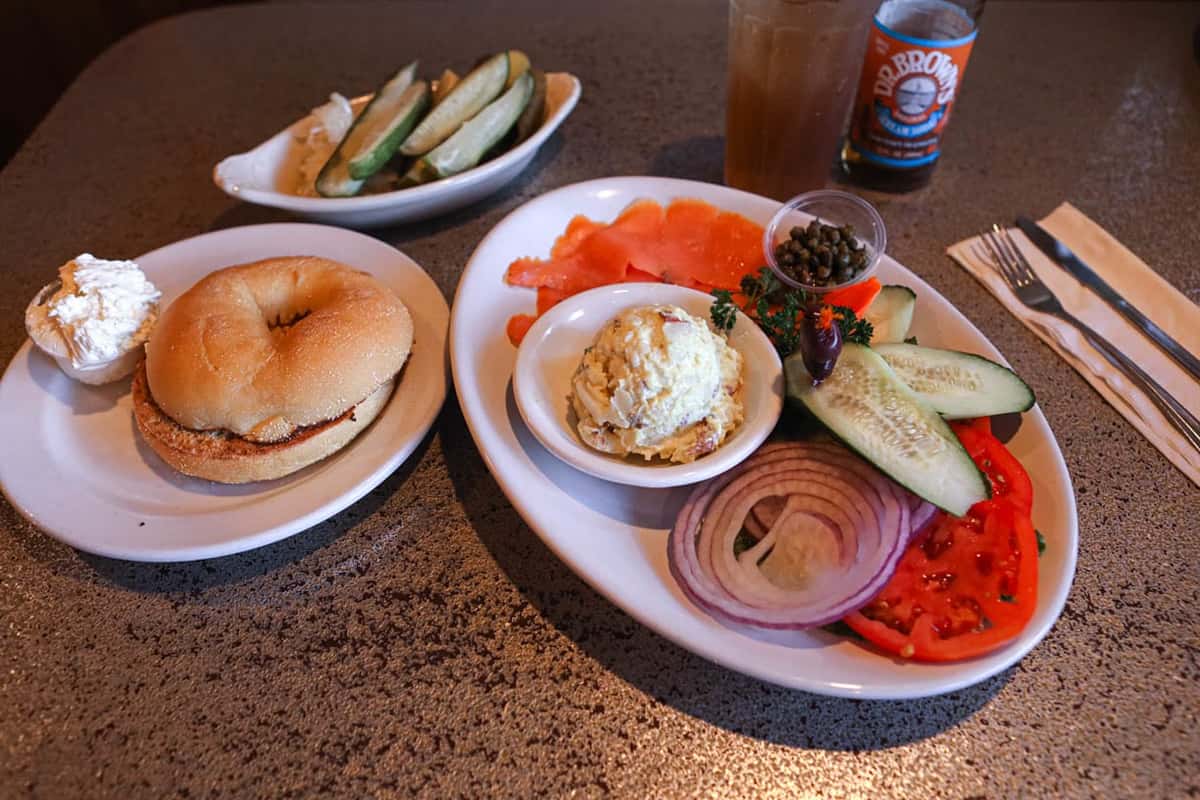92. Smoked whitefish or lox