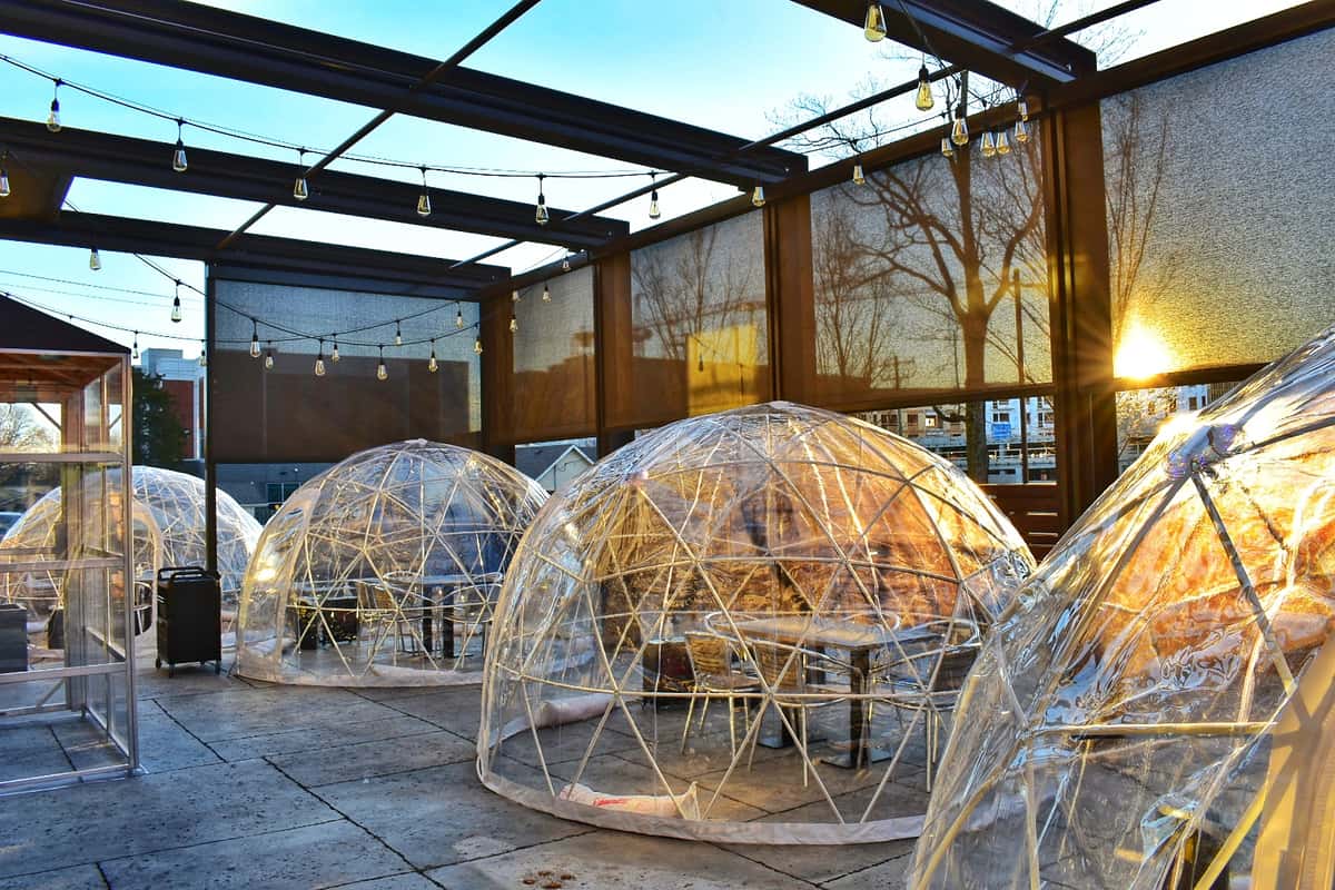 Inflatable igloos