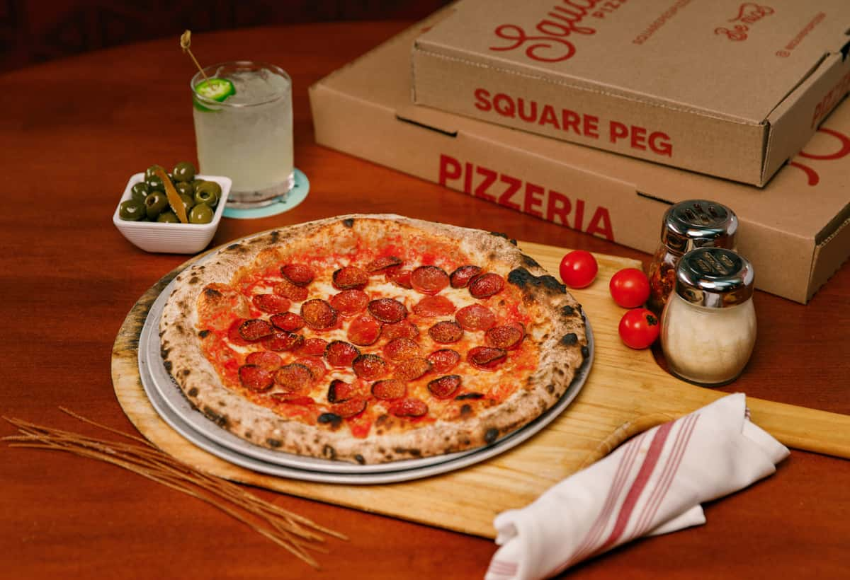 Square deals peg pizza