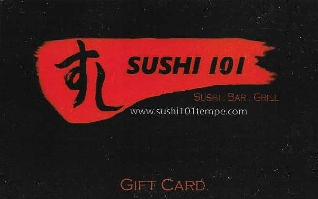 Sushi 101 Gift Cards