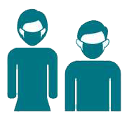 people with masks