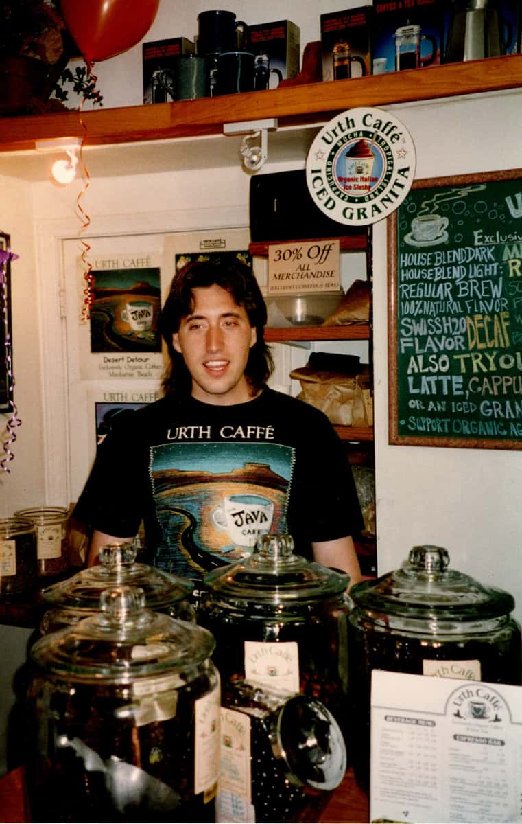 Shallom Berkman is shown standing behind counter
