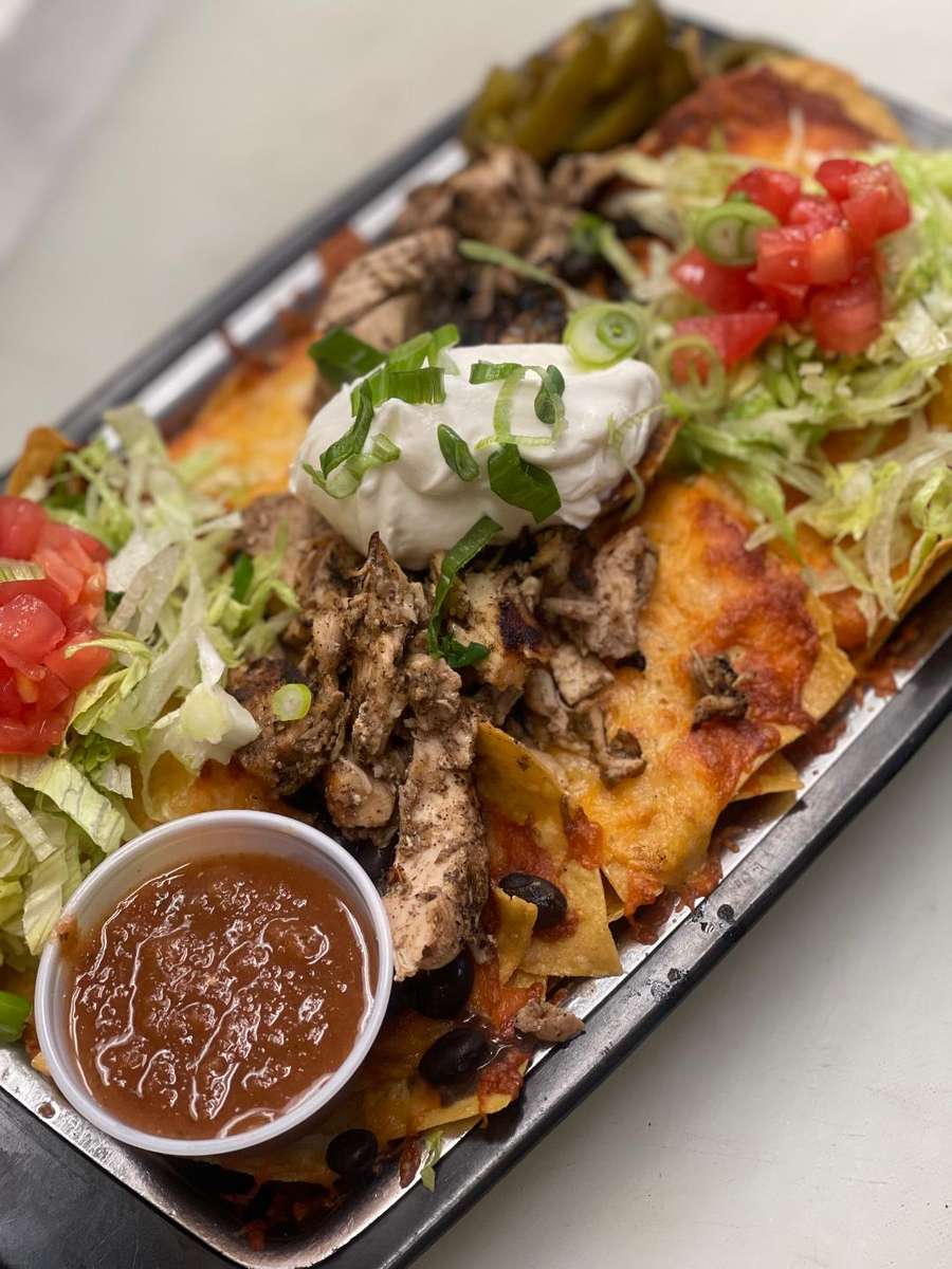 Jerk Chicken Nachos - Back 40 A1A - Bar & Grill in St. Augustine, FL