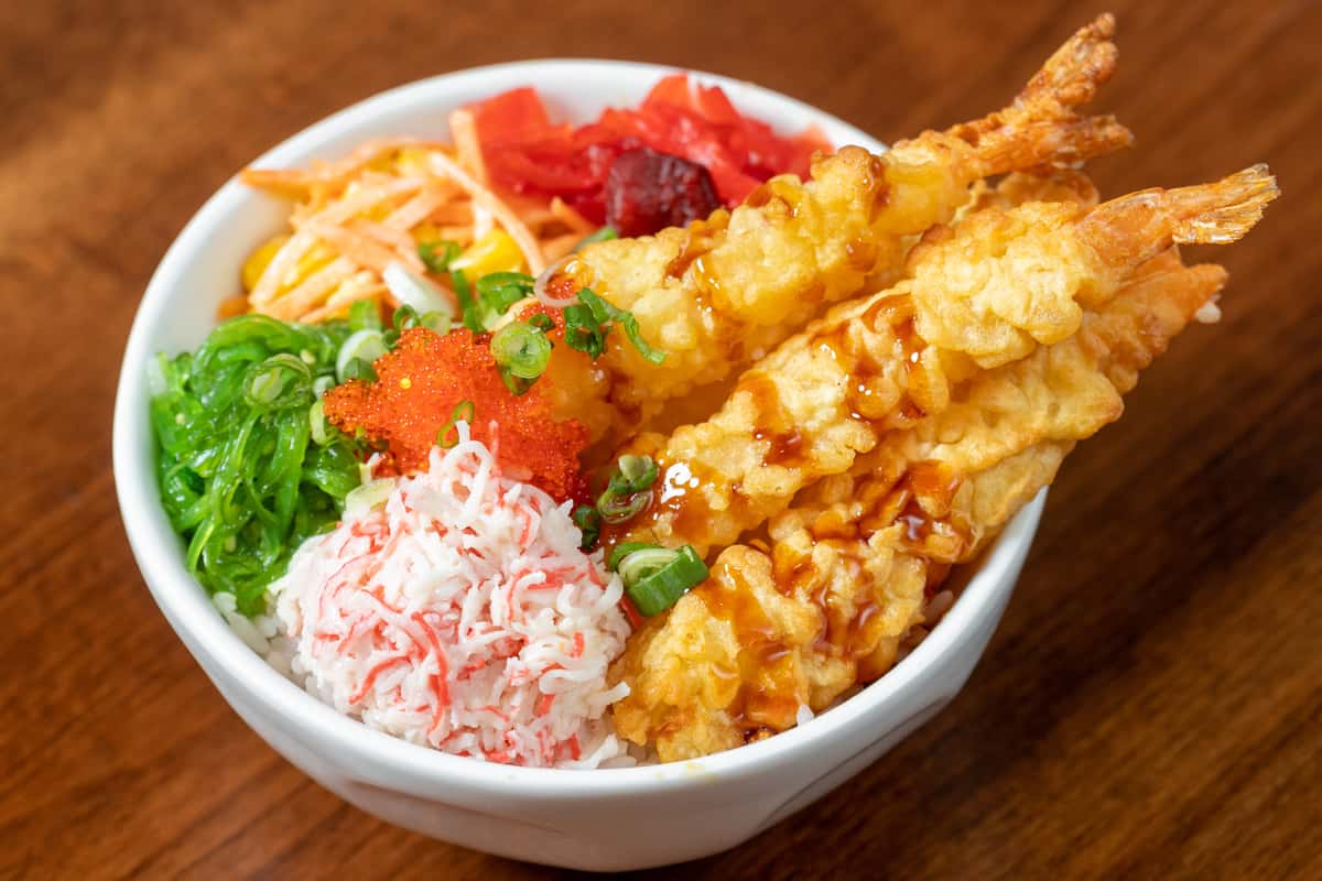 Tempura Bowl Our Menu PokeAustin Japanese Restaurant in TX