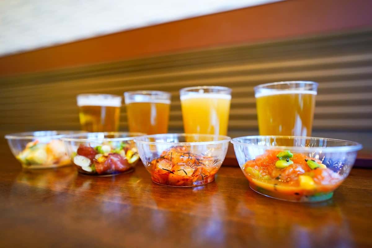 Poke bowls and beer