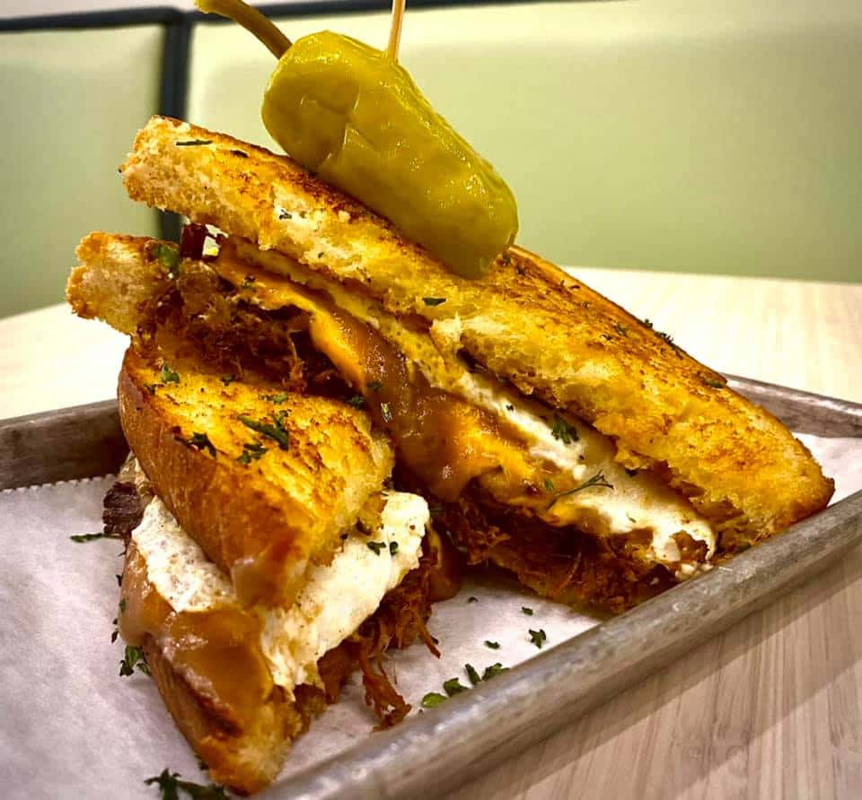 Bacon, Egg & Cheese Patty Melt