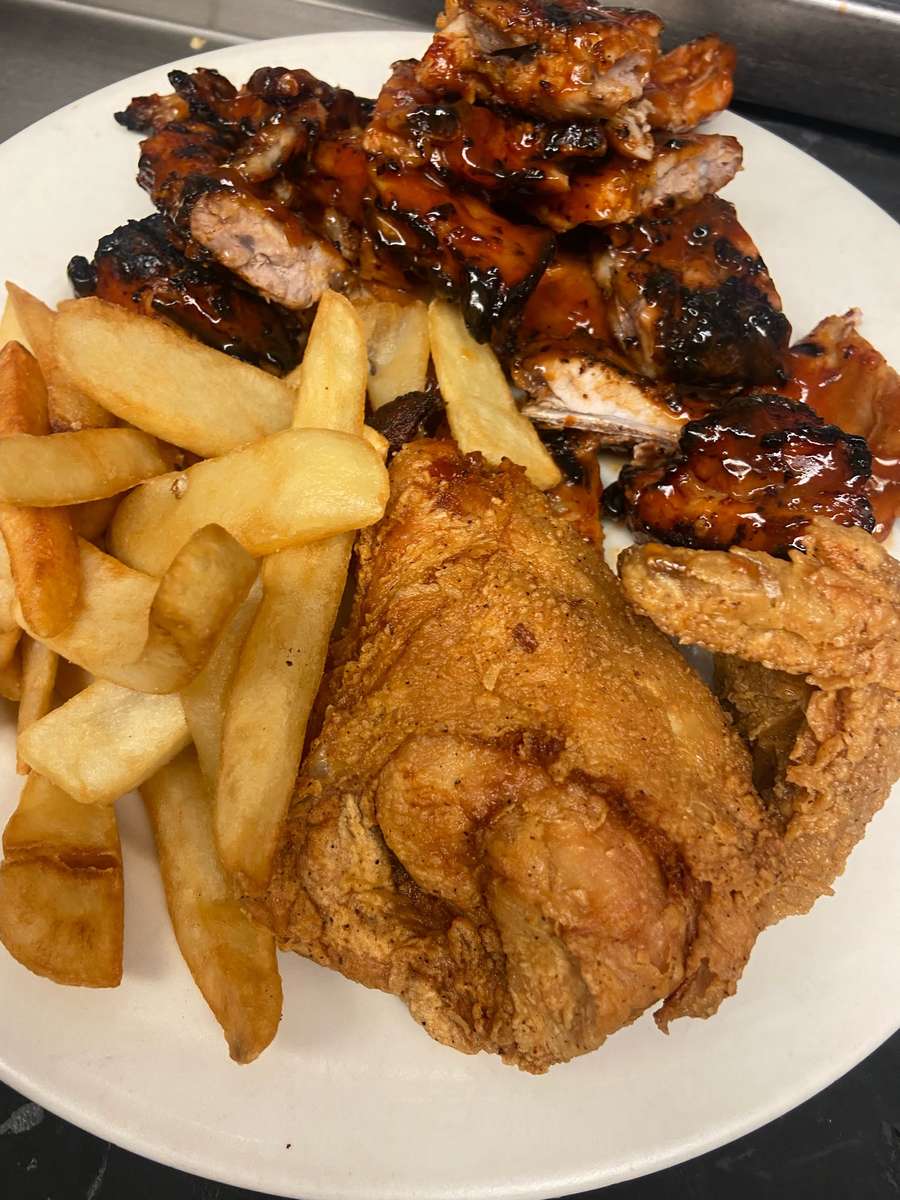 Broasted Fried Chicken & Riblets - The Spare Rib - Barbecue