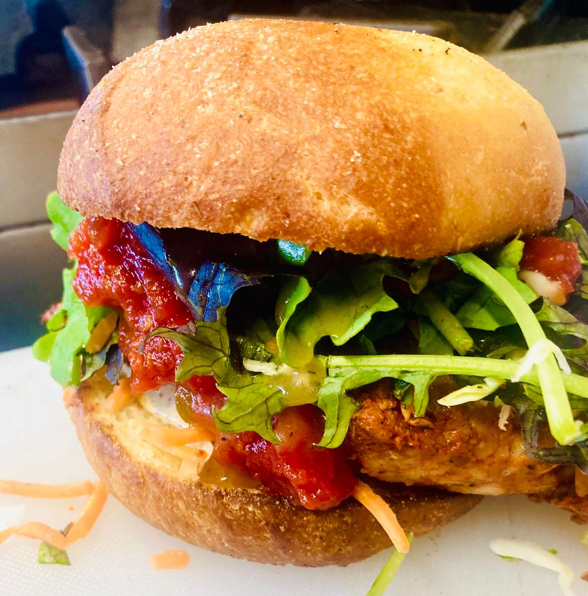 Blackened Red Fish Sandwich