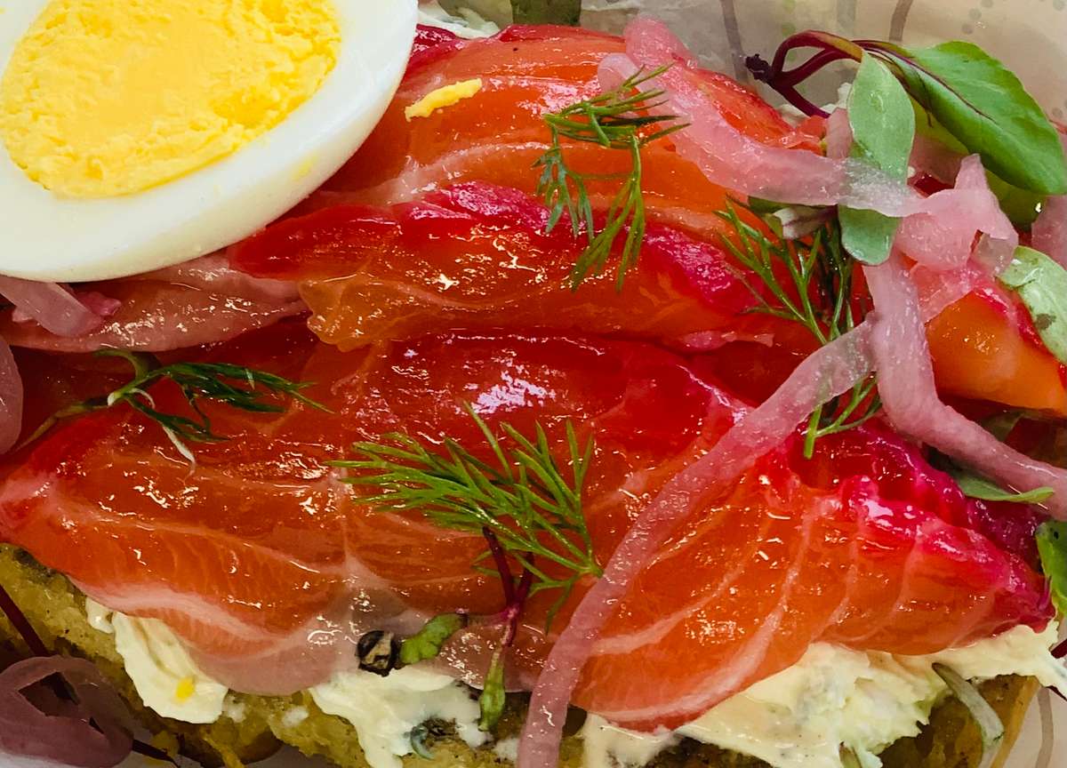 Beet Blush Salmon Platter