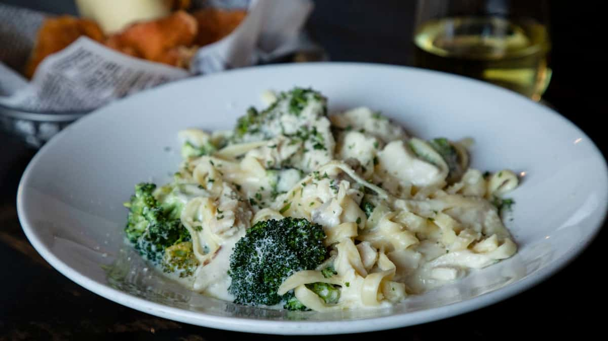 Fettucine Alfredo with Chicken Broccoli Menu Domenico s