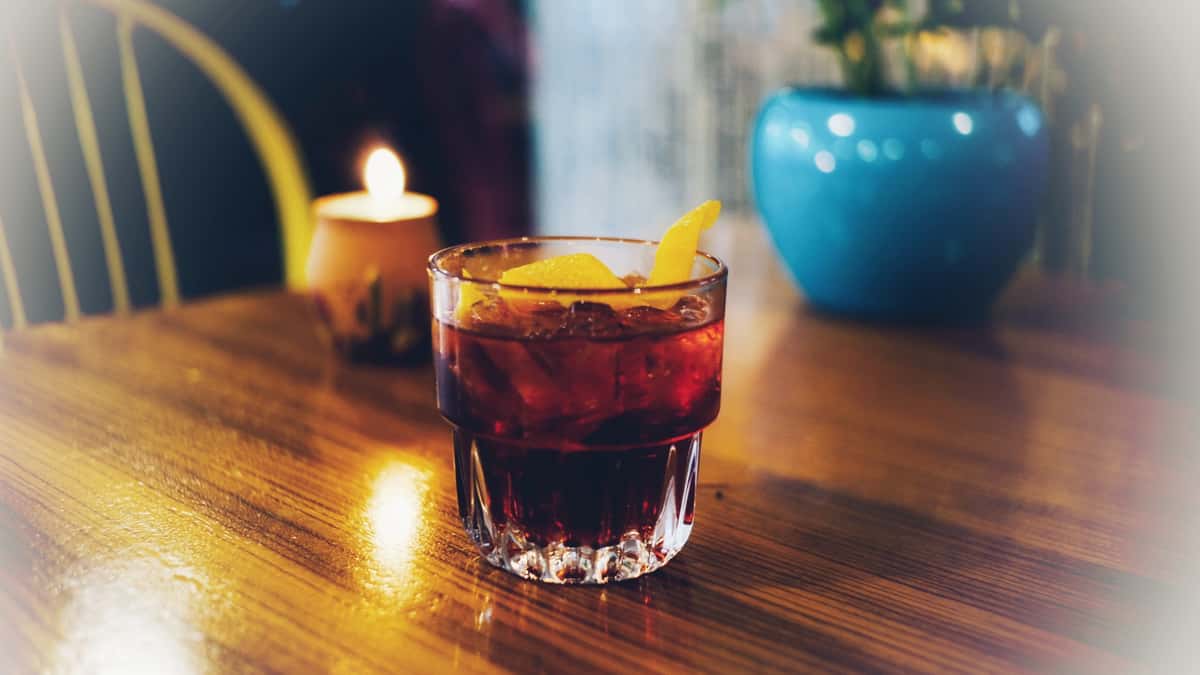 Barrel Aged Mezcal Negroni