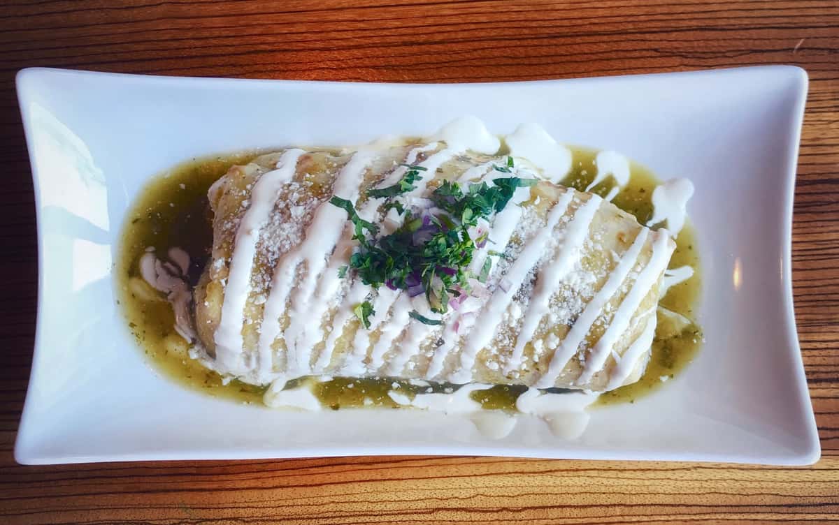 Green Wet Burrito