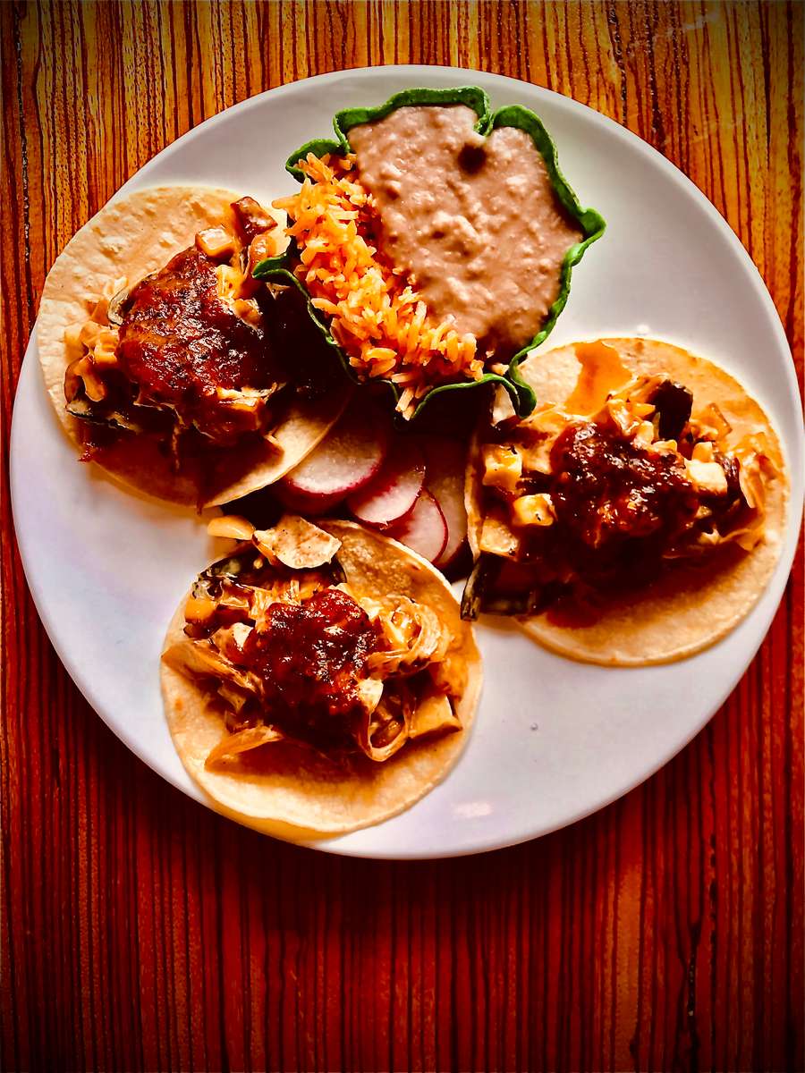 Papas con Rajas Taco