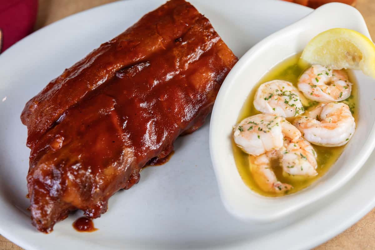 8 oz. Prime Rib & 10 oz. Sauteed Shrimp Catering Menu 2510