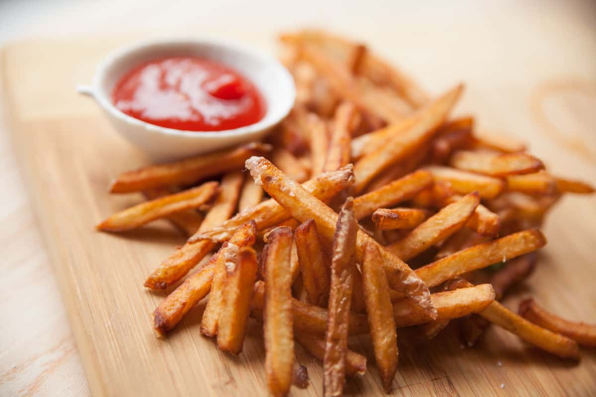 ketchup and fries