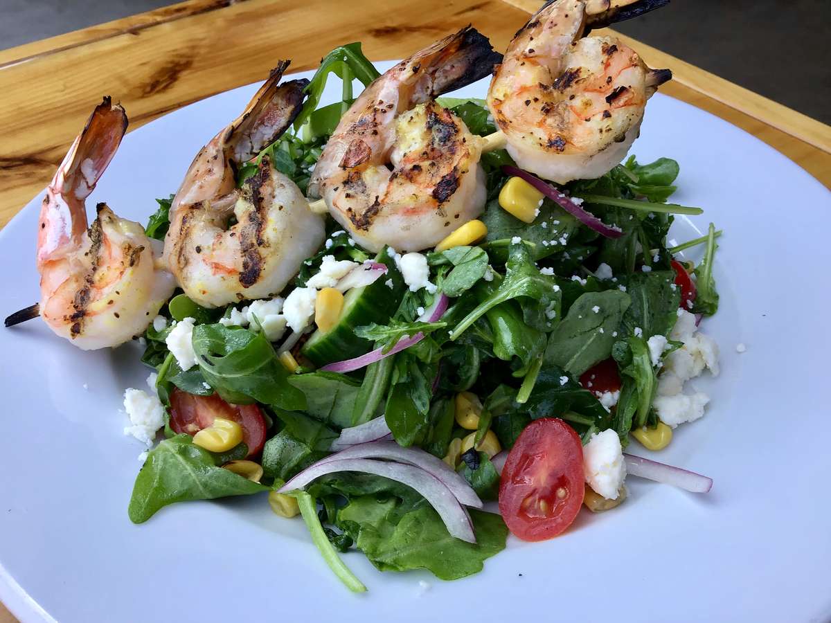 Grilled Shrimp and Arrugula Salad