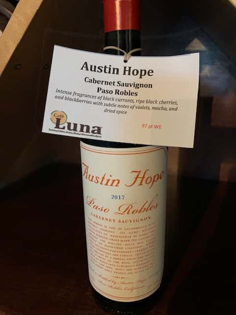 Austin Hope, Cabernet Sauvignon
