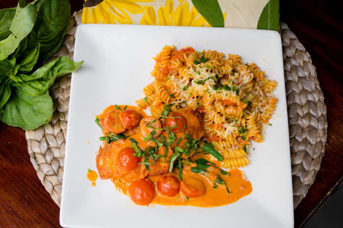 tomato and pasta dish