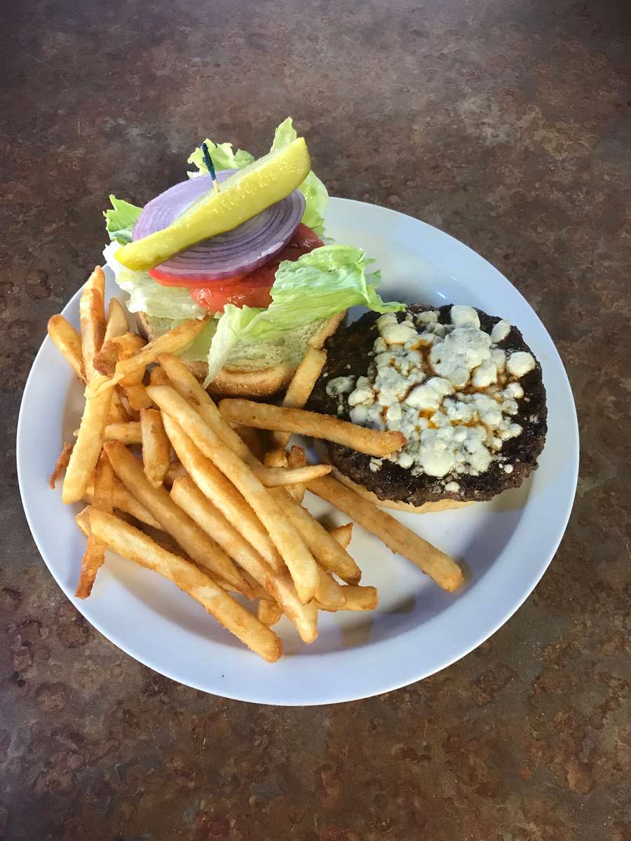 Black & Blue Burger Dinner Menu High Tide Restaurant