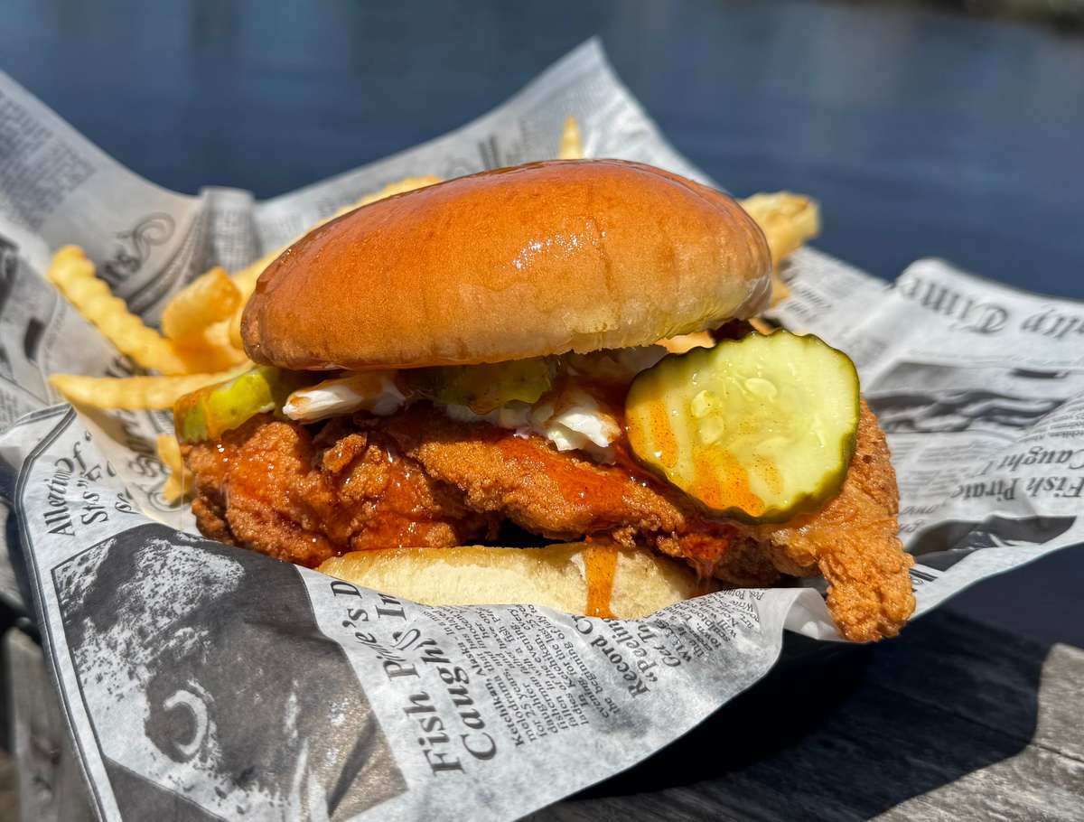 Hot Honey Chicken Sandwich - Captain Archie's - Bar & Grill in