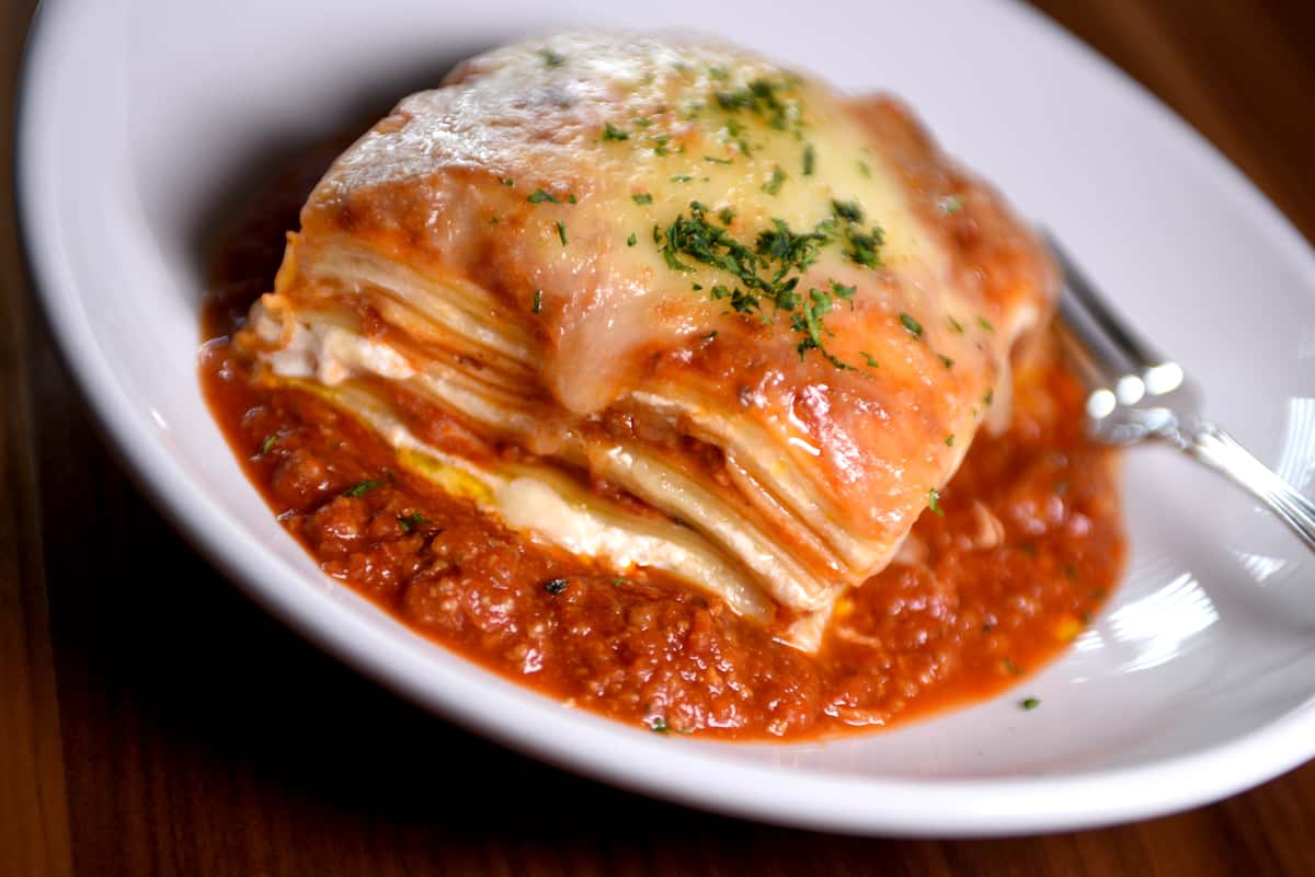 Our Famous Housemade Lasagna - Papa Joe's Iacomini's Italian