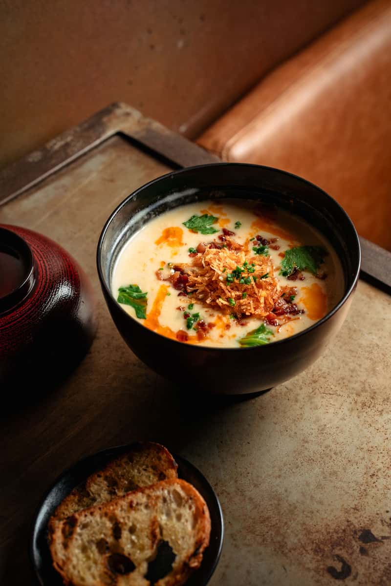 Smoked Clam Chowder - Prime 131 - Steak House in Houston, TX