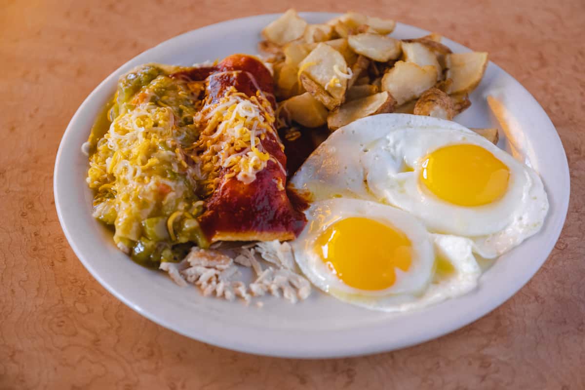 63 Enchiladas & Eggs Breakfast Hot Tamales New Mexico Mexican