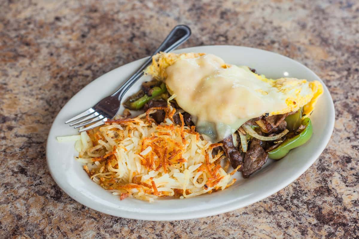 Philly Omelette Breakfast Menu Bruno's Family Restaurant & Bar American Restaurant in