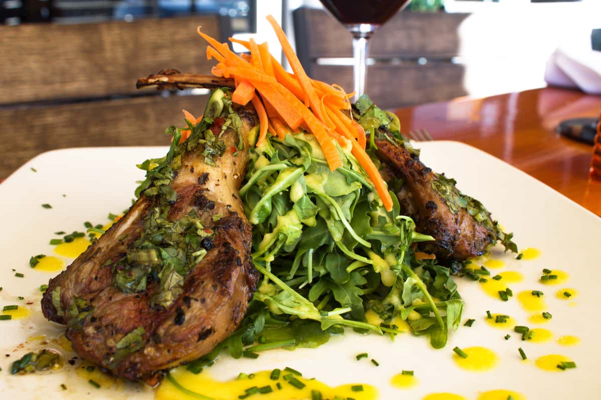 AUSTRALIAN LAMB CHOPS Lunch Urban Grill and Wine Bar Bar & Grill