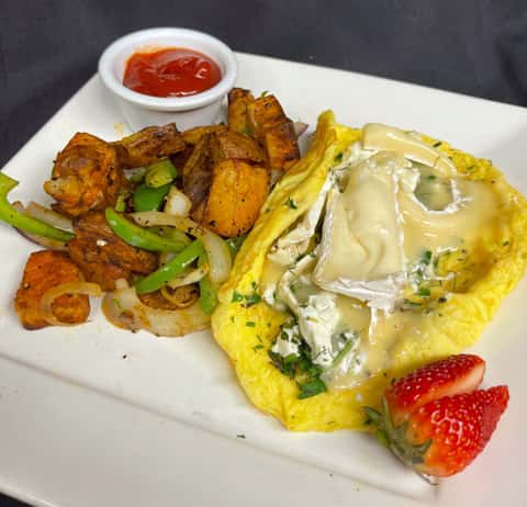 Herb and Brie Omelet