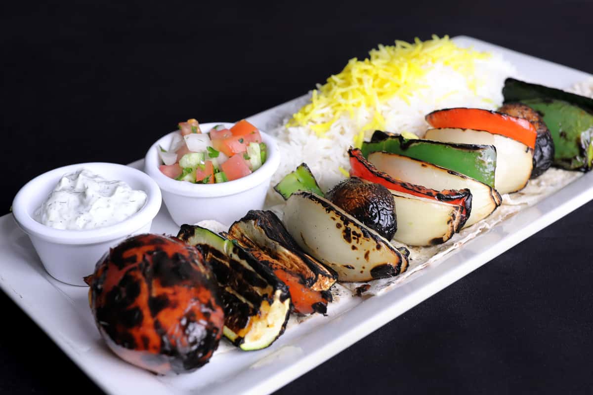 Veggie Kabob Plate Ⓥ
