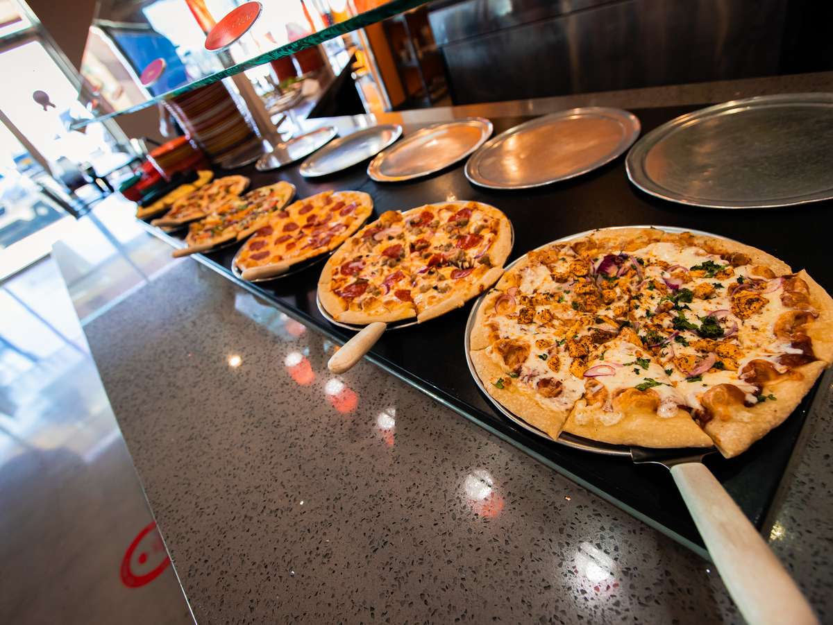 Multiple pizzas
