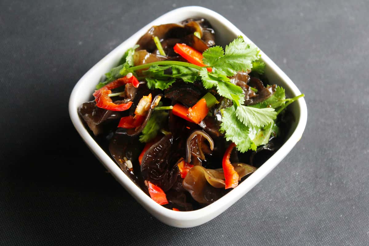 Wood Ear Mushroom Salad 凉拌木耳 - Dumpling Time - Asian