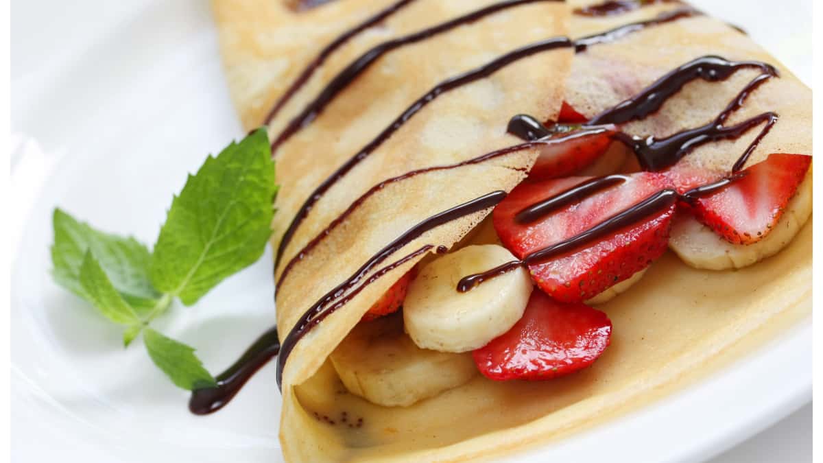 Strawberries, Banana, and Whip Cream Crepe - Crepes - Patisserie Manon ...